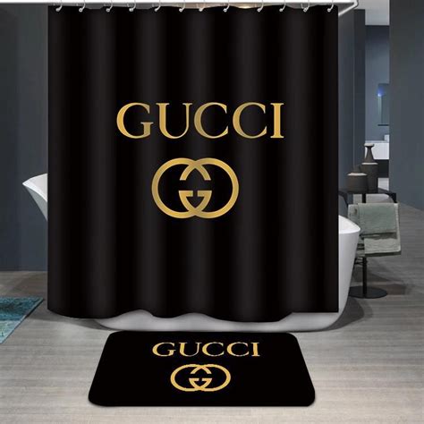 gucci replica logo curtains|gucci shower curtain for sale.